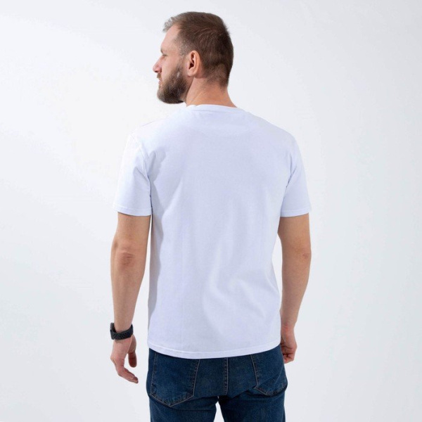 Футболка RACING (хлопок, унисекс, цвет «белый»)